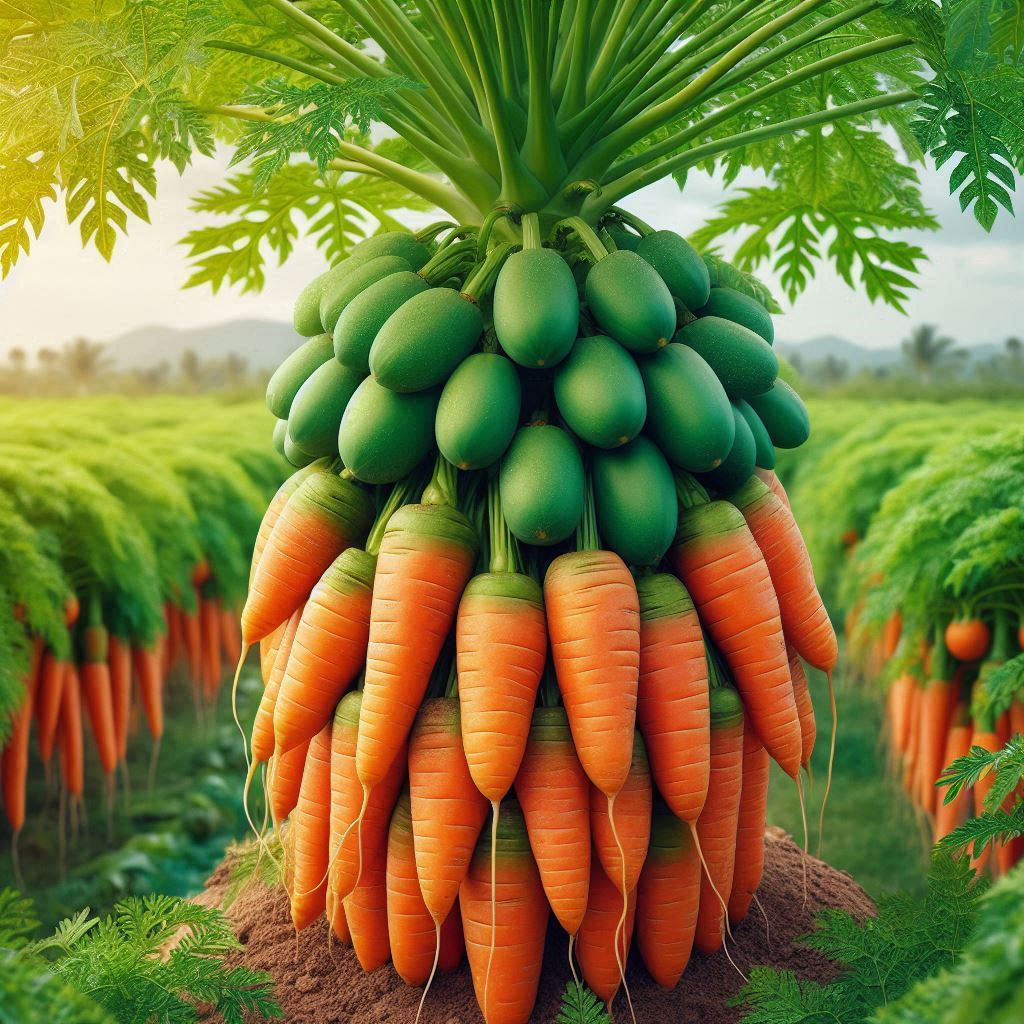 Amazing How to Grow Papaya with Carrots Fruit Get Unexpectedly Fast FruitAmazing How to Grow Papaya with Carrots Fruit Get Unexpectedly Fast Fruit
